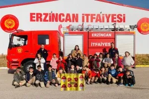 Ziya Gökalp İlkokulu Öğrencileri Erzincan İtfaiye Müdürlüğü