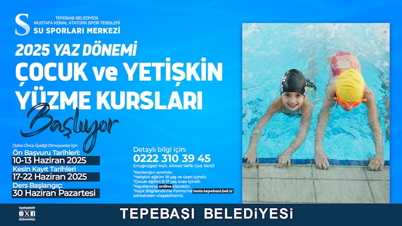 YÜZME KURSU İÇİN KAYITLAR BAŞLIYOR