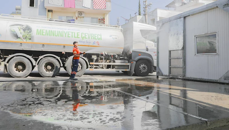 Mersin Büyükşehir Belediyesi’nden Kurban Kesim Alanlarında Kapsamı Temizlik Çalışması