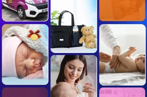 Denizli’de anne ve bebeğe tam destek