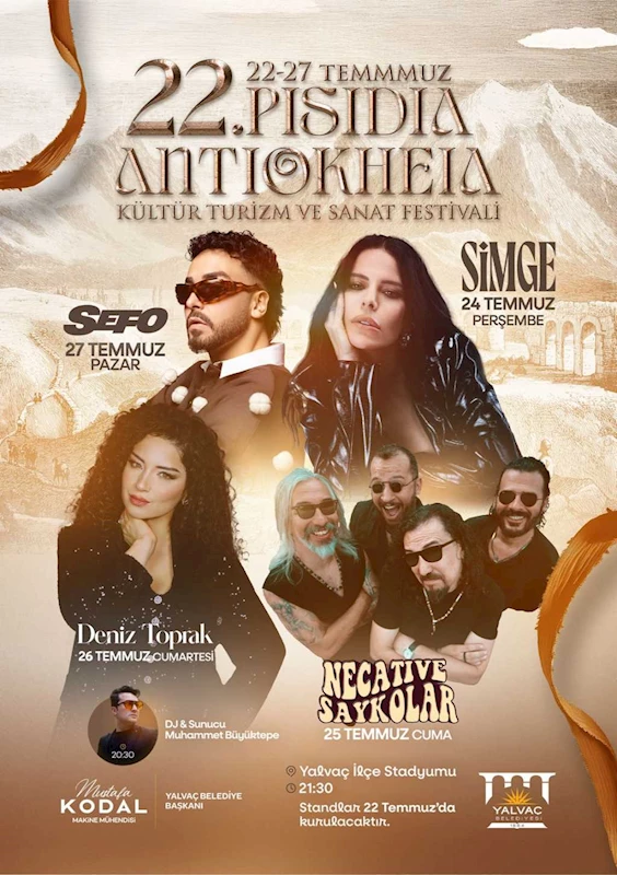 YALVAÇ’TA FESTİVAL COŞKUSU BAŞLIYOR