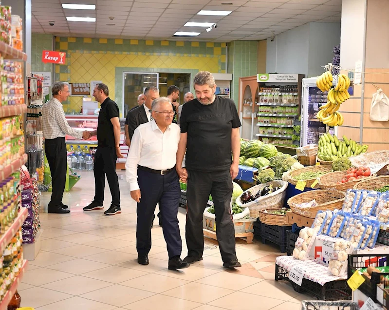 Başkan Büyükkılıç’tan, Talas’ta Esnaf Ziyaretleri