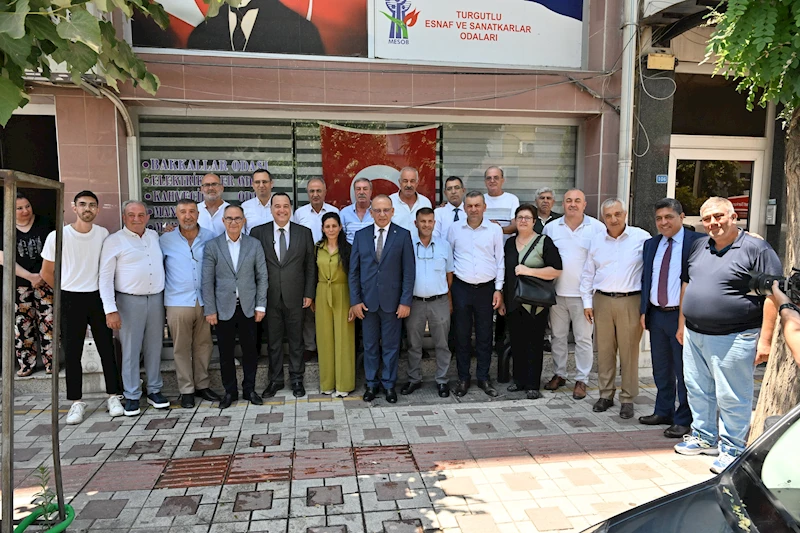 Başkan Dutlulu, Turgutlu’da Esnaf Temsilcilerini Ziyaret Etti