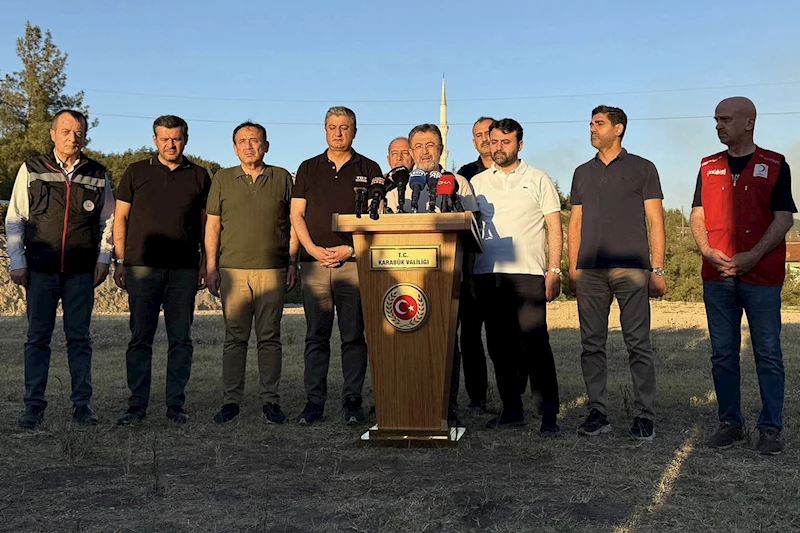 Başkan Çetinkaya, Tarım ve Orman Bakanımız Sayın İbrahim Yumaklı ile Yangın Bölgesinde İncelemelerde Bulundu