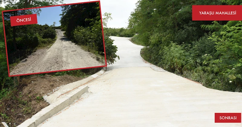 BOZTEPE’YE ALTERNATİF OLAN YOLDA BETONLAMA ÇALIŞMASI