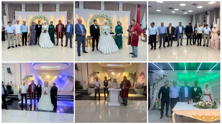 BAŞKANIMIZ, DÜĞÜN TÖRENLERİNE KATILDI NİKAH KIYDI