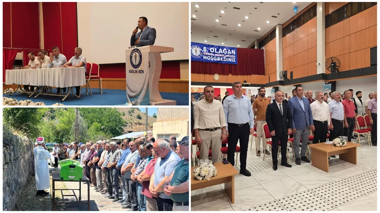 BAŞKANIMIZ, SAĞLIK-SEN 6. OLAĞAN GENEL KURULU’NA KATILDI, SAİME TAKMAZ’I EBEDİYETE UĞURLADI