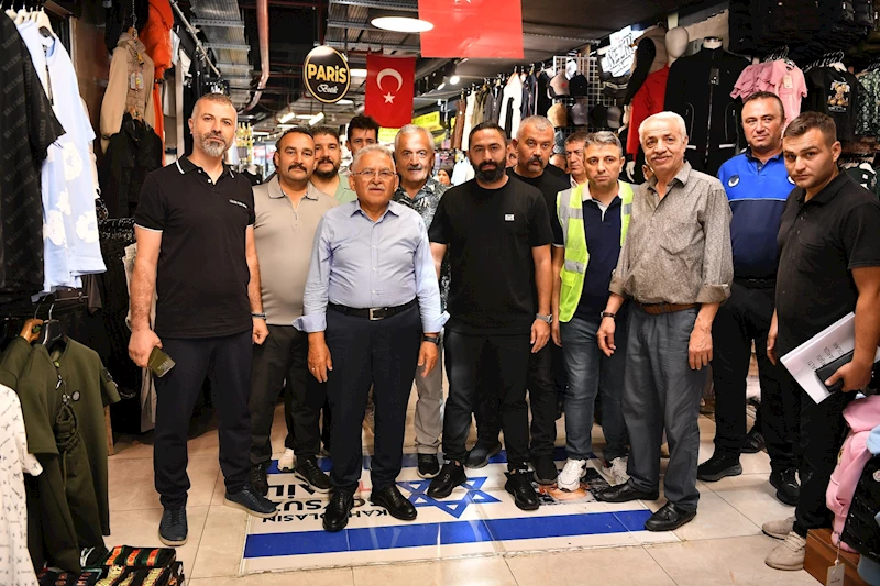 Başkan Büyükkılıç, Yeraltı Çarşısı’nda Vatandaş ve Esnafla Buluştu