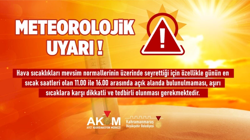 AKOM, Aşırı Sıcaklara Karşı Vatandaşları Uyardı!