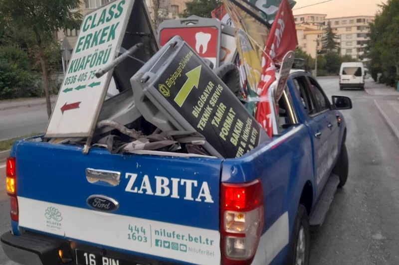 Nilüfer’de izinsiz afişlere geçit yok