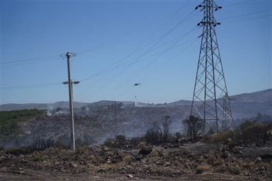 Çeşme’de yangın 3. gününde büyük ölçüde kontrol altına alındı
