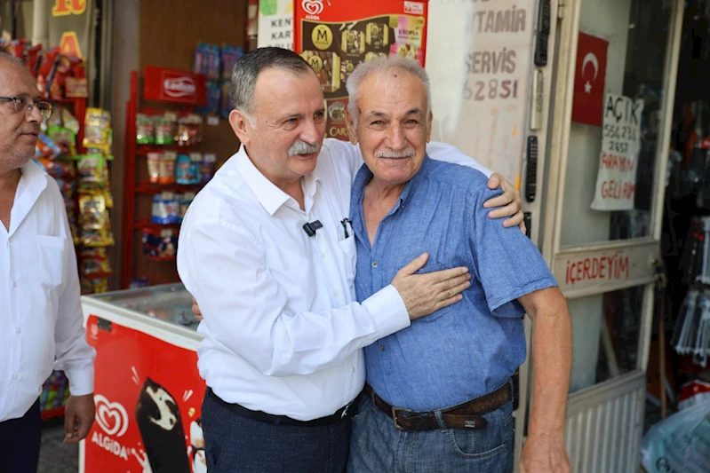 BAŞKAN BALABAN KARAKÖY’DE ESNAF ZİYARETİ YAPTI