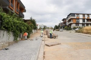 KAZIM KARABEKİR MAHALLESİ EGE SOKAK PARKE KALDIRIMA KAVUŞUYOR