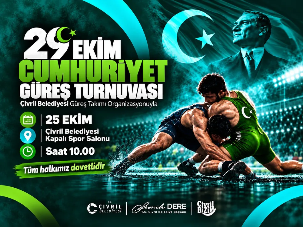 Çivril'de Cumhuriyet Bayramı Coşkusu Güreş Turnuvası ile Taçlanıyor