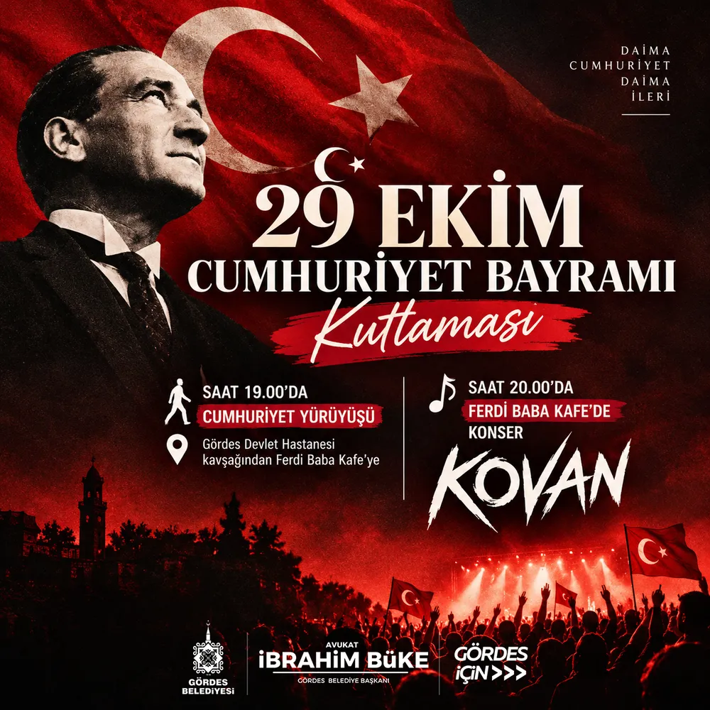 Gördes Belediyesi 29 Ekim Cumhuriyet Bayramı Programını Açıkladı