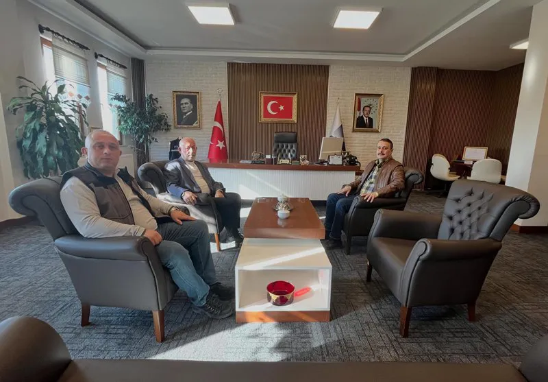Orman İşletme Müdürleri Belediye Başkanı'nı Ziyaret Etti