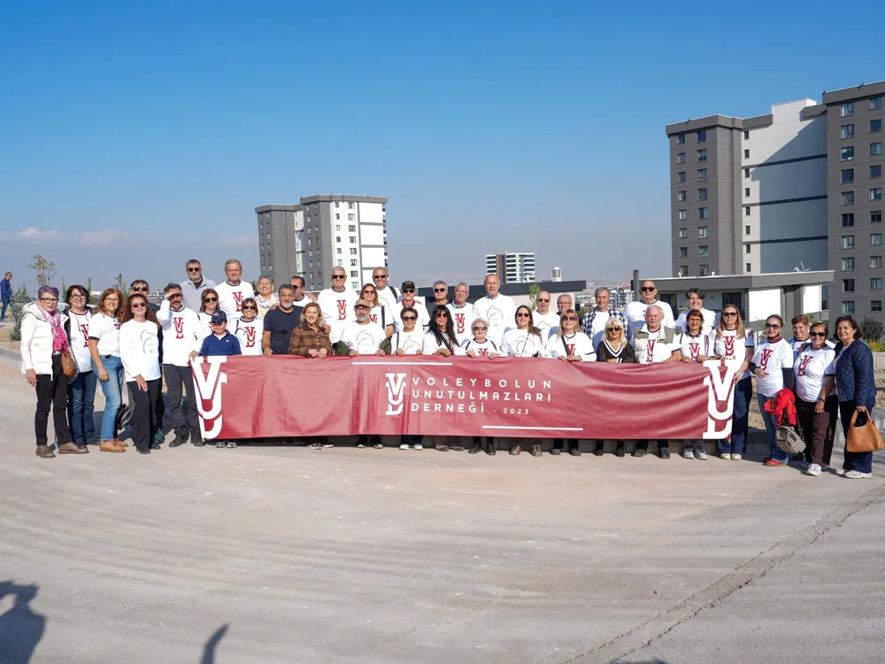 Etimesgut'ta Voleybol Dünyasının Öncüleri İçin Fidan Dikimi Yapıldı