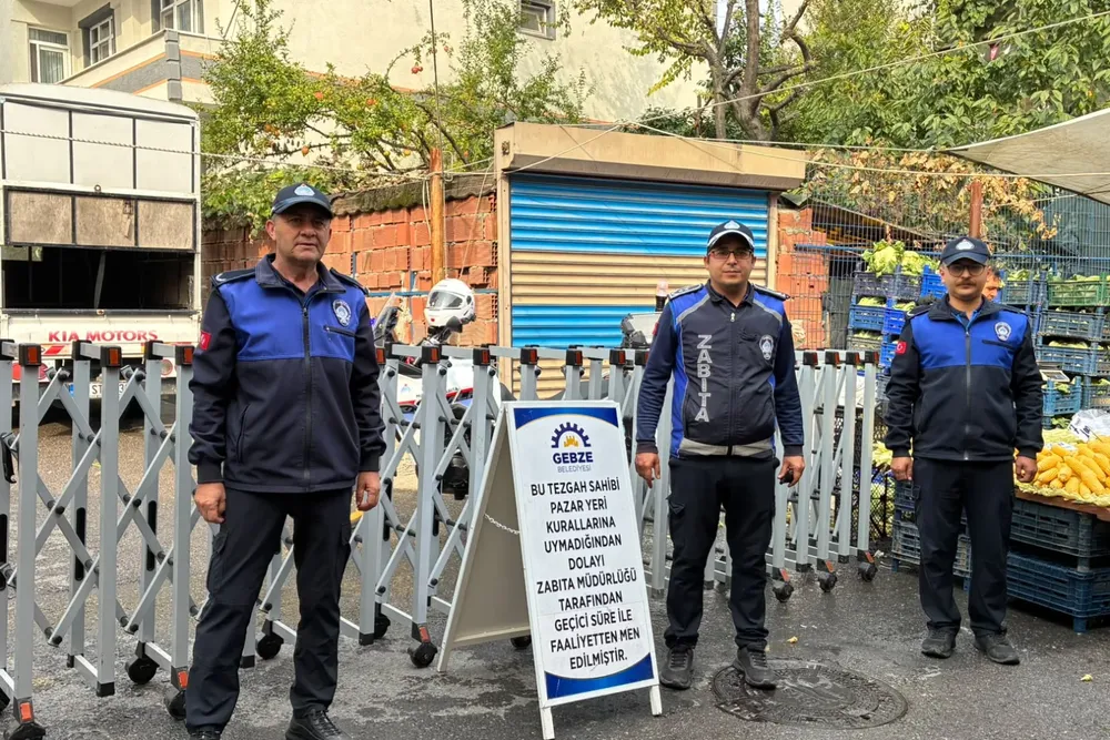 Kocaeli Gebze'de pazar yerlerine sıkı denetim