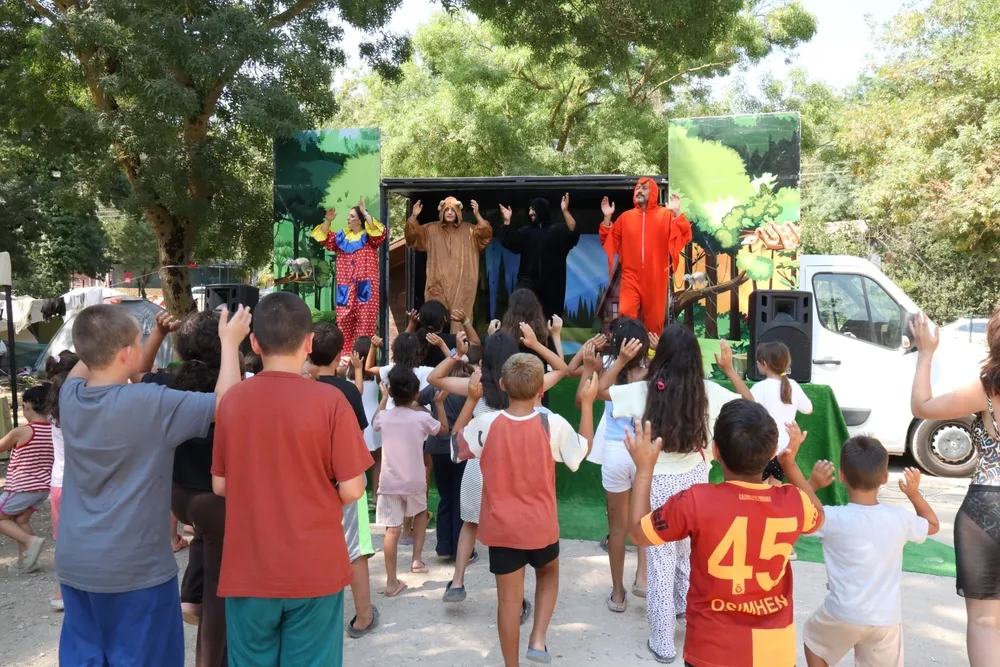 Kocaeli'de çocuklar tatilin tadını eğlenceyle çıkardı