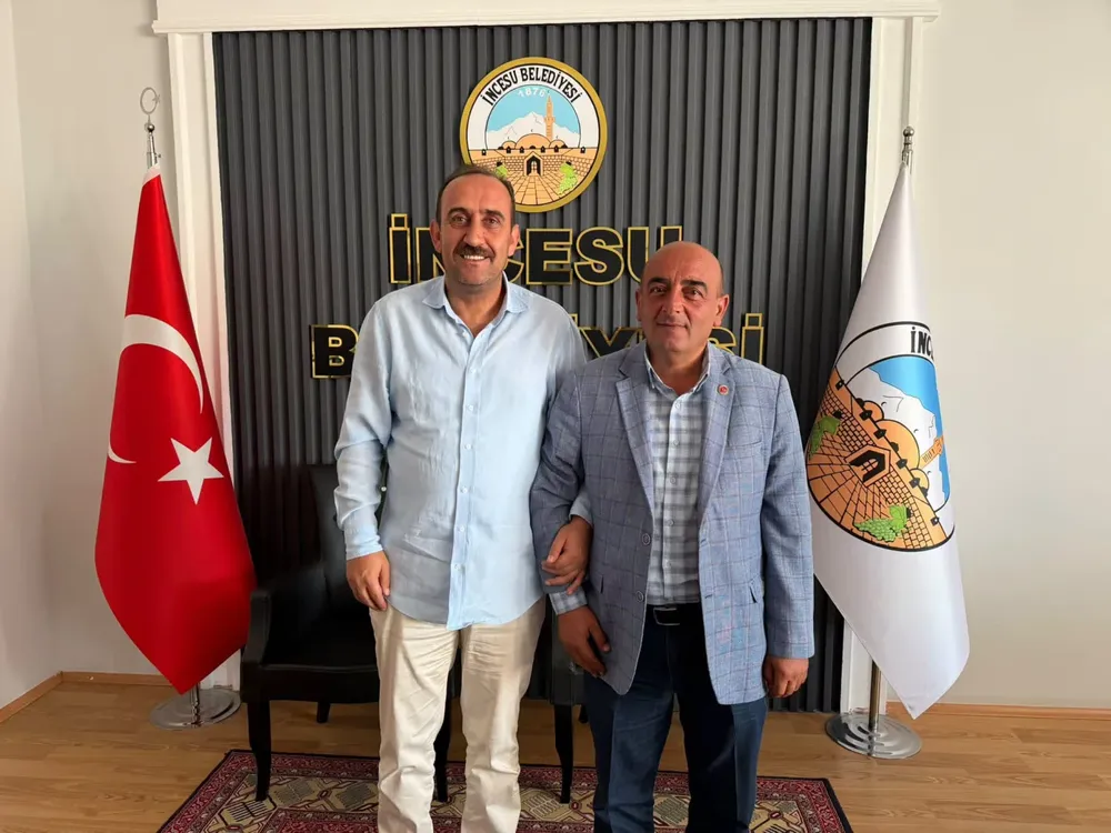 Kızılören Aşağı Mahalle Muhtarı Murat Altıngöz'den Belediye Başkanı Mustafa İlmek'e Ziyaret