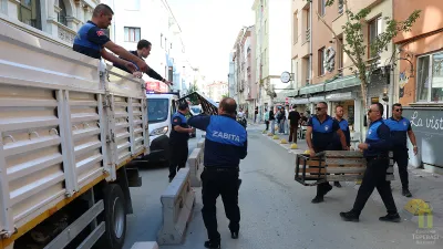Tepebaşı Belediyesi'nden Kaldırım İşgallerine Karşı Kararlı Müdahale