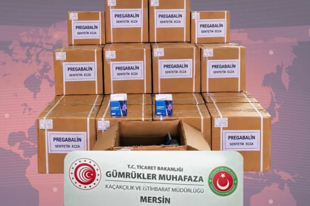 Mersin’de 3 ayrı operasyon! 1 ton 716 kilo pregabalin ele geçirildi