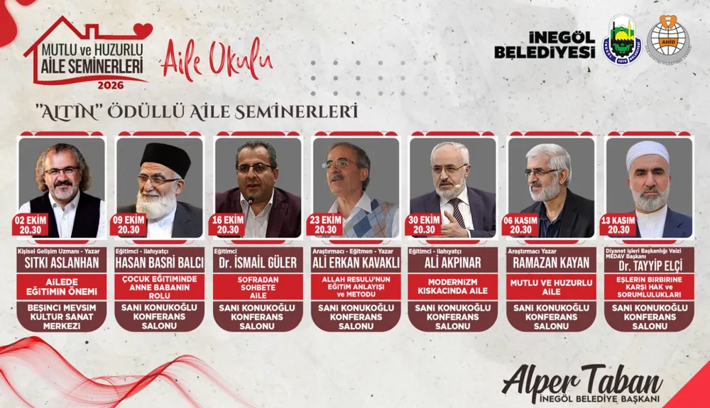 İnegöl Belediyesi Aile Okulu Eğitimleri Başlıyor